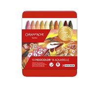 Caran d'Ache d'Ache Étui de 10 crayons de couleur Pastel Neocolor II Tons chauds - Édition limitée Beya Rebaï + cours en ligne (7500.410)