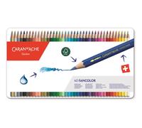 Caran d'Ache Fancolor Lot De 40 Crayons Couleur Solubles À L’Eau