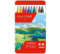 Caran D'Ache Fibralo 10 Fibre Pointu Feutre Stylos Artiste Couleur Marqueur Set