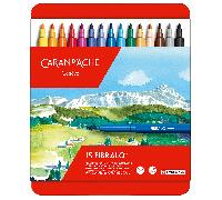 Caran d'Ache Fibralo Lot de 15 Stylos Feutre Pointe Fibres - Étui Métal