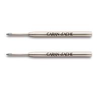 Caran d'Ache Recharges pour stylo à bille Goliath – Lot de 2 – Pointe M – Bleu