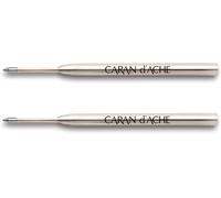 Caran d'Ache Goliath Lot de 2 recharges pour stylo à bille Bleu