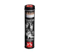 Caran d'Ache Graphite Line 775.315 Grafwood Lot de 15 crayons en tube métallique