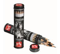 Caran d'Ache Graphite Line 775.315 Grafwood Lot de 15 crayons en tube métallique