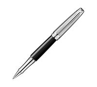 Caran d'Ache Leman Plaqué Argent Bicolore Stylo roller - Noir