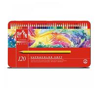 Caran d'Ache Crayons Supracolor Soft – Lot de 120 – Coffret métal