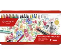 CARAN D'ACHE Mixed Media BOTANICAL SET 24 pièces