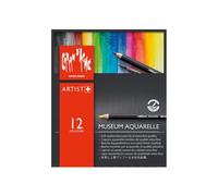 Caran Dache : Musée Aquarelle, Boîte De 12 Couleurs Assorties