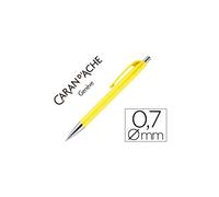 Caran D'ache Porte-Mine Caran D'ache 884 Infinite Mine 0.7mm Bouton Poussoir Chrome Brillant Coloris Jaune