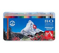 Caran d'Ache Prismalo Aquarelle boîte métal de 80 stylos de couleurs