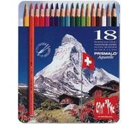 Caran Dache Prismalo Crayons De Couleur Aquarelle Assortiment De Couleurs Lot De 18