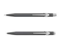 Caran d'Ache Set 849 : stylo bille et porte-mine, gris anthracite