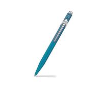 Caran d'Ache Stylo à bille 849 Paul Smith Cyan/acier, mine noire M, en Slimpack