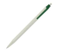 Caran d'Ache Stylo bille d'Ache 825 ECO Résine et Acier Inoxydable, Vert/Blanc, Encre Verte, 12 cm