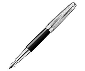 Caran d'Ache - Stylo plume LÉMAN BICOLOR NOIR - Pointe fine