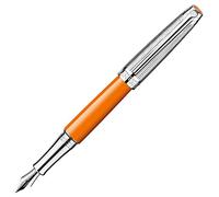 Caran d'Ache Stylo plume Leman, bicolore, safran rhodié, plaqué argent, B