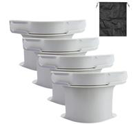 CARANNACLTD Bandes de serrure, attaches de drap de lit haute performance, clips non antidérapants, pour matelas de toutes tailles, couvertures, linge de lit (gris-4 pièces)