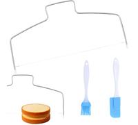 CARANNACLTD Coupe Gâteau, Séparateur de Gâteau, Aide à la Découpe de Gâteau, Couteau à Gâteau en Acier Inoxydable, Séparateur de Fond de Gâteau, Séparateur de Gâteau, Couteau à Gâteau en Fil