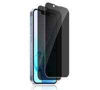 Carantee Lot de 2 films de protection d'écran en verre trempé pour iPhone | Film de protection 9H résistant aux rayures, sans bulles, anti-espion, anti-traces de doigts, verre de protection haute