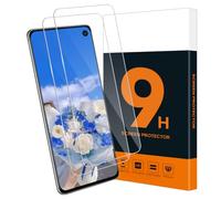 Carantee Lot de 2 films de protection d'écran en verre trempé pour Samsung | Dureté 9H, anti-rayures, ultra clair, bord 2,5D, anti-choc, haute sensibilité, pour Galaxy S10e