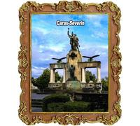 Caras-Severin Aimant de réfrigérateur souvenir touristique Roumanie