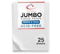 Caraselle 2172-1 Lot de 25 Feuilles de Papier de Soie sans Acide - Blanc, 750 x 1000 mm