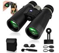 Carastek 12X42 Puissantes Jumelles Compactes pour Adultes et Enfants Etanche Mini Jumelles Puissante avec BAK4 Prime Objectif FMC pour Observation des Oiseaux Voyage Observation de Chasse