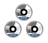 Carat CDBM125A25 Lot De 3 Lames De Scie Diamantées Pour Carreaux - 125 X 22,23 Mm - CDBM Racer
