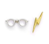 Carat Harry Potter - Eclair & Lunettes - Boucle d'oreilles Argent Massif