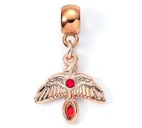 The Carat Shop Charme officiel Harry Potter Fawkes (Phénix) plaqué or rose, env. 35 mm