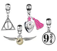 Carat Shop, The Harry Potter Pendentif pack de 4 Schnatz/Heilümer/Platform 9 3/4/Liebestrank (argenté)
