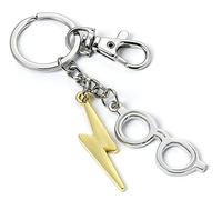 The Carat Shop – Porte-clés The Harry Potter Éclair & Lunettes – plaqué argent