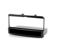CARAV Kit d'installation de façade d'autoradio 1-DIN pour Ford Fiesta 1995-2001, Focus 1998-2004, Galaxy 2000-06, Mondeo 1996-2003, Cougar, Puma 1998-2002, Escape, Maverick 2000-07, Explorer 1994-2001, Transit 2000-05, Jaguar S-Type 1999-2006, GEELY Otaka 2007-2011 avec poche