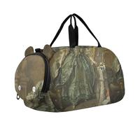 Caravaggio Sac de sport à fruits pour les voyages, le week-end, la nuit, pour garçons avec compartiment à chaussures, Francois Boucher rococo Madame peinture, Classique