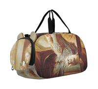 Caravaggio Sac de sport à fruits pour les voyages, le week-end, la nuit, pour garçons avec compartiment à chaussures, Tableau de François Boucher Madame, Classique