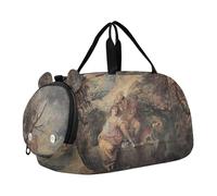 Caravaggio Sac de sport à fruits pour les voyages, le week-end, la nuit, pour garçons avec compartiment à chaussures, Antoine Watteau Nid de moineau voleur, Classique