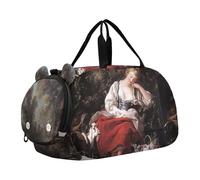 Caravaggio Sac de sport à fruits pour les voyages, le week-end, la nuit, pour garçons avec compartiment à chaussures, Imprimé Bergère François Boucher, Classique