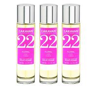 CARAVAN FRAGANCIAS Set de 3 frascos Parfums femme Nº22, de 150 ml
