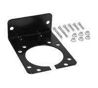 Caravan Plug Mount - 7 Way Trailer Connector, Socket Bracket, Wiring Harness Support | RV Electrical Fitting for Tow Hitch, Setup, Vehicle Side Power Extension, Road Trips