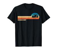 Caravane, camping, extérieur, mobil-home, rétro, glamping, Hom T-Shirt