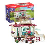 Caravane rencontres secrètes, coffret schleich avec 1 cheval schleich inclus, coffret figurines pour enfants de 5 ans - schleich