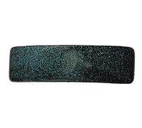 Caravane Vert à Paillettes rectangulaire Français Barrette peint à la main automatique