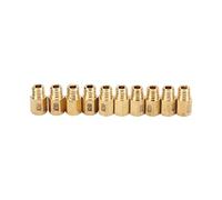Carb Main Jets,Kit de Gicleur Principal de Carburateur,Laiton 10 Pièces/ensemble de Remplacement en Laiton Massif de Gicleur Principal de Carburateur pour VM TM TMX Carb 200 290