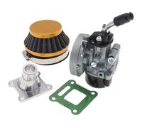 Carb Moteur Rechange Compatible Avec 49cc 66cc 70cc 80cc Les Quads Tout-terrain 2 Temps Carburateurs De Course 19 Mm Avec Collecteur D'admission Et Filtre À Air