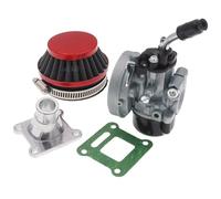 Carb Moteur Rechange Compatible Avec 49cc 66cc 70cc 80cc Les Quads Tout-terrain 2 Temps Carburateurs De Course 19 Mm Avec Collecteur D'admission Et Filtre À Air