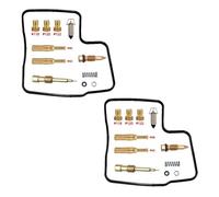 Carb Pièces du Canal de ralenti Kits De Réparation pour Carburateur De Moto pour XRV750 RD04 1990-1992 Africa Twin 750 Pièces De Rechange pour La Membrane du Flotteur(Ensemble 2)