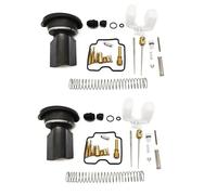 Carb Réparation Kit De Réparation Carburateur pour Yamaha Grizzly 660 4x4 YFM660FW 2002-2005, avec Flotteur Et Membrane Ensemble Pièces(Couleur2)