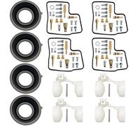 Carb Réparation Kit Réparation Remplacement Carburateur pour VF1000F SC15 1984-1986, Piston Dépression, Flotteur Membrane Caoutchouc Ensemble Pièces