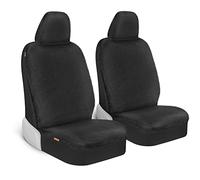 Carbella Lot de 2 Housses de siège en Peau de Mouton en Fausse Fourrure pour sièges Avant pour Femme, Accessoire Automobile Mignon (Noir)