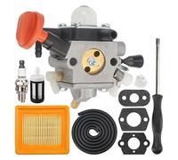 Carbhub Carburateur pour Stihl FS91 FS111 4180 120 0615 FS91 FS11 HT103 FC91 FC111 KM91r KM111r HT102 Accessoires métalliques